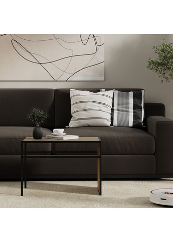 Стіл придиванний Fiji Double 430х630х350 Дуб вінтаж оксид/Чорний (TB06090000030) Art In Head (337309123)