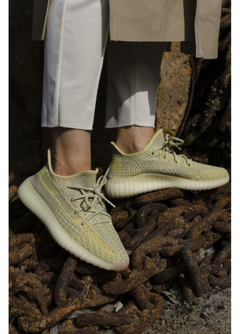 Салатові Осінні кросівки чоловічі adidas yeezy boost 350 v2 antila 2 адідас ізі буст No Brand