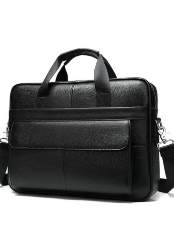 Шкіряна чоловіча сумка для ноутбука і документів чорна 143412 Tiding Bag (359380747)