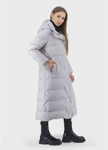 Серый демисезонный Пуховик Basic