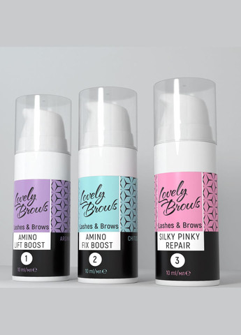 Система для ламінування брів та вій «Amino Puzzle System Lamination» Lovely Brows (315403233)