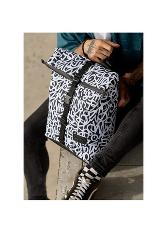 Мужской рюкзак ролл RollTop KZN принт "Graphity" Sambag (322870712)