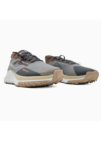 Сірі Осінні кросівки чоловічі nike react pegasus trail 4 gore-tex brown / grey найк реакт No Brand