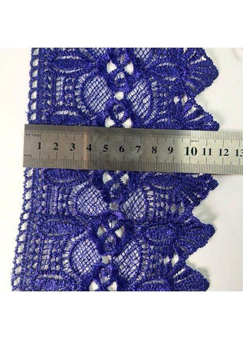 Кружево макраме 12 см (13 м) Цвет синий (40-L0370-2) Plus-plus (352744386)
