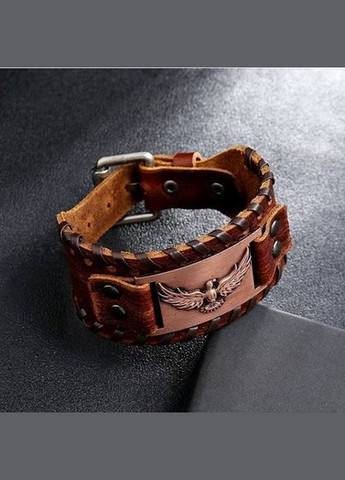 Браслетталисман кожаный в скандинавском стиле с изображением Орла Одиа No Brand (292260529)