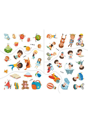 Книга раскраска "Первые развивающие наклейки. Будь здоров" Crystal Book (F00024567) No Brand (369733434)