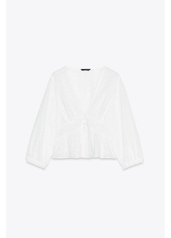 Сорочка з ажурною перфорацією Zara (352767227)