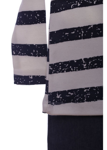 Синий демисезонный костюм с длинным рукавом для мальчика трикотажный в полоску синий 68 см (41675) BABYKROHA