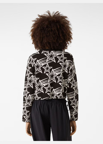 Чорно-білий вʼязаний светр оверсайз джемпер Bershka