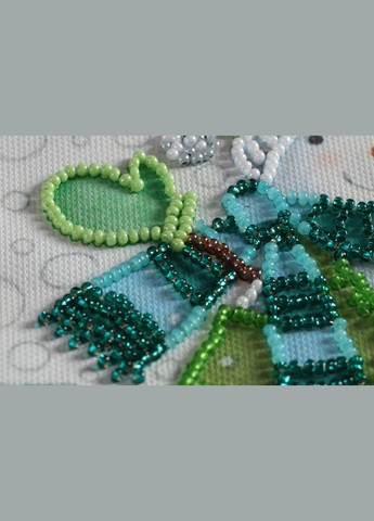 Набір для вишивання на натуральному художньому холсті Снігові друзі AM220 Abris Art (354827926)