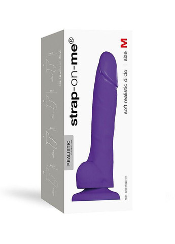 Реалістичний фалоімітатор SOFT REALISTIC DILDO Violet - Size M Strap-On-Me (303893606)