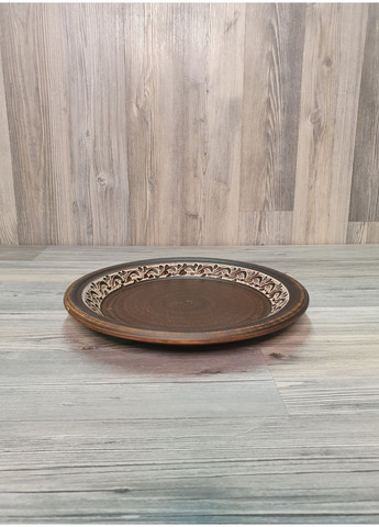 Тарілка 24 см., з червоної глини No Brand (329722725)