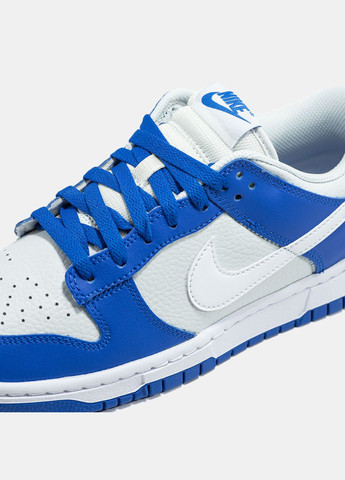 Белые демисезонные кроссовки мужские nike sb dunk low white blue original | найк сб данк белые No Brand