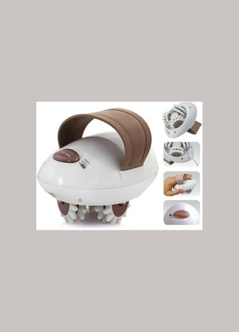 Антицеллюлитный роликовый массажер для тела Белый Body (343036961)