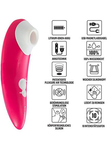 Кліторальний вакуумний стимулятор Shine рожевий Romp (297130388)