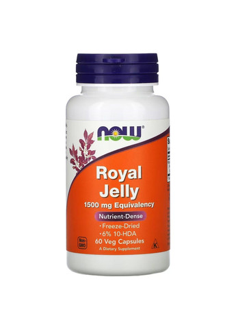Маточное Молочко Royal Jelly 1000мг - 60 софт.гель Now Foods (293516631)