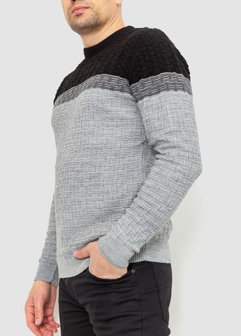 Комбинированный демисезонный свитер мужской 161r883 Ager