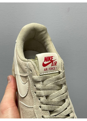 Бежеві Осінні кросівки чоловічі nike air force low beige найк аір форс 1 преміум No Brand
