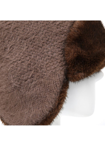 Шапка ушанка женская ангора коричневая ДЕМА LuckyLOOK 581-142 (367992020)