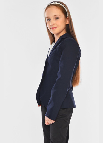 Піджак дитячий для дівчинки темно-синього кольору Let's Shop (324747601)