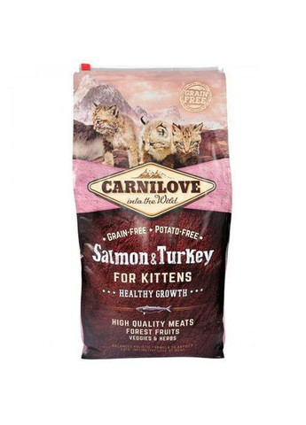 Сухий корм Cat Salmon & Turkey для кошенят, лосось та індичка, 6 кг Carnilove (349823886)
