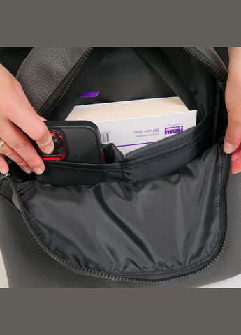 Компактний жіночий рюкзак в екошкірі, сірий колір ToBeYou like (293247128)