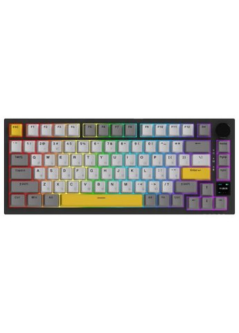 Клавиатура AK820 Pro Flying Fish Switch Black RGB USB/Wireless/Bluetooth UA Black (AK820PRO-FF-BGY) Ajazz AK820 Pro Flying Fish Switch Black RGB USB/Wireles (364659663)