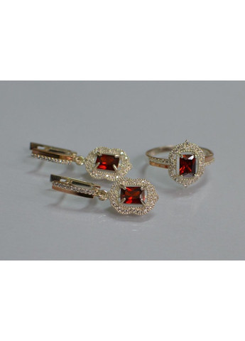 Срібний набір з золотими пластинами Silver Style (367112668)