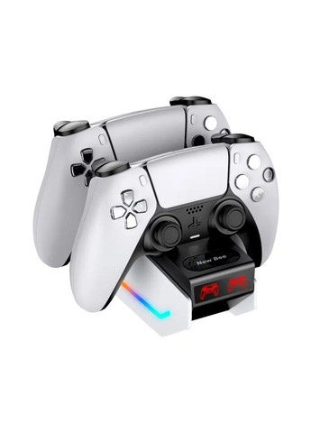 Подставка для зарядки джойстика PS5 Z15, док станция на 2 геймпада New Bee (316509858)