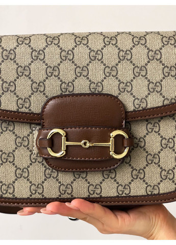 Сумка коричнево-сірого кольору No Brand (372511621)