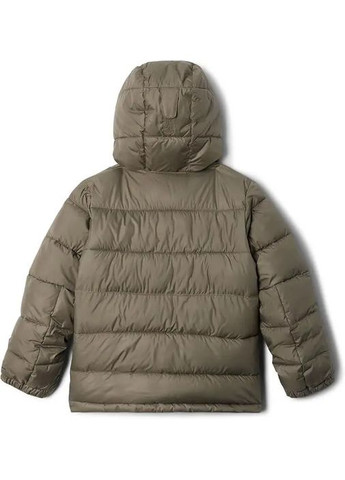Оливковая (хаки) зимняя детская зимняя куртка для девочки pike lake ii puffer l 150-160 см хаки (2050351) Columbia