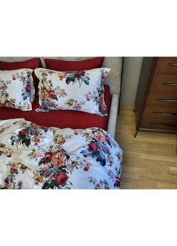 Постельное белье с резинкой MIRRA, сатин PREMIUM Евро размер, наволочки 50/70 No Brand (364218077)