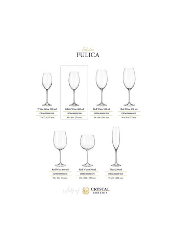 Бокал для вина 400 мл Fulica 1SF86/00000/400 Bohemia (282720679)