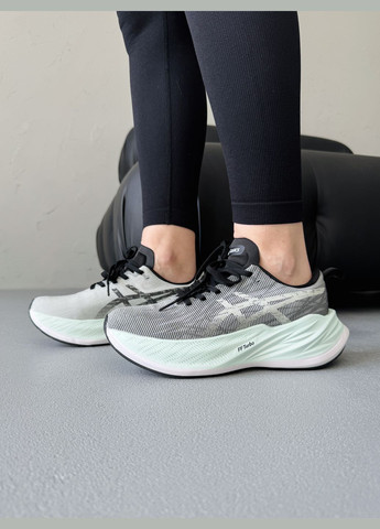 Кроссовки женские Asics Superblast Grey Blue | Асикс Супербласт серые No Brand серые демисезоны (341551518)