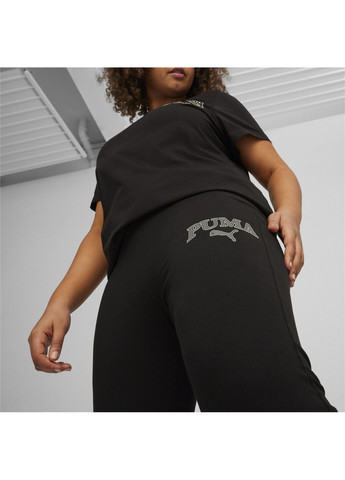 Черные демисезонные леггинсы squad women's leggings Puma