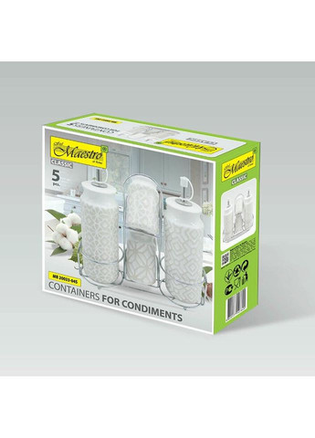 Набір для спецій MR-20033-04S 5 предметів Maestro (335584184)