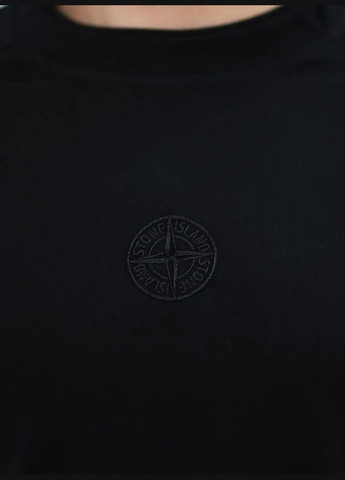 Чорна футболка чоловіча Stone Island Classic Logo