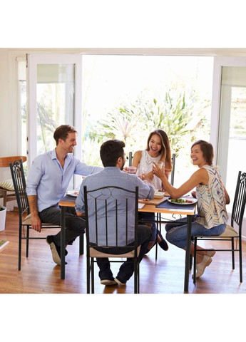 Комплект меблів Sofi стіл і 4 м'яких стільці Costway (362028101)