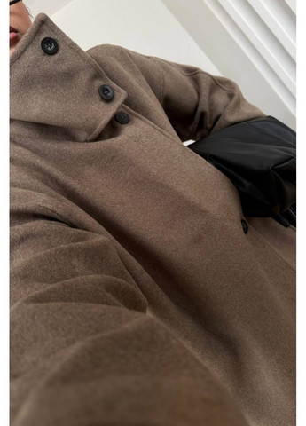 Коричневе демісезонне ПАЛЬТО ЗИМОВЕ | УНІВЕРСАЛЬНА МОДЕЛЬ | ЗАМІР В ОПИСІ DK/DL Мода без кордонів