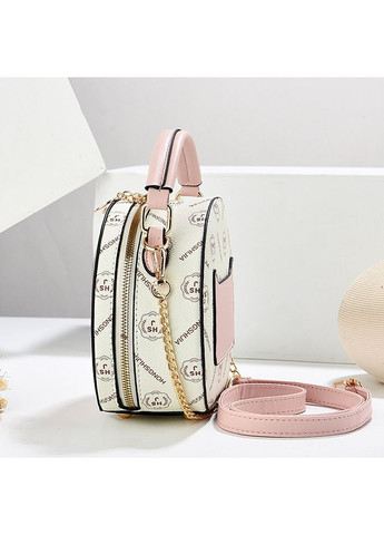 Дитяча міні сумочка кругла з блискітками для дівчаток з екошкіри біла No Brand (351536977)