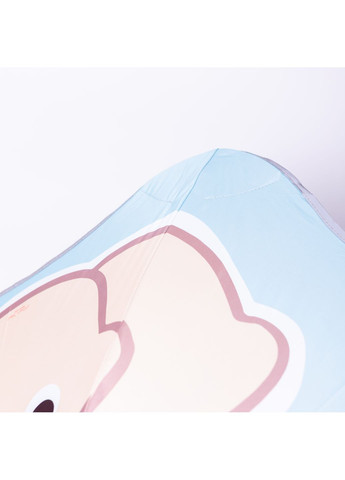 Комбинированный детский зонт-трость механический 90 см, голубой Yiwu (362135782)