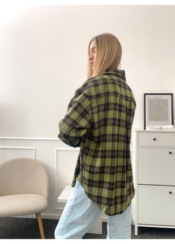 Клітчаста фланелева сорочка Oversize Vakko (368526500)