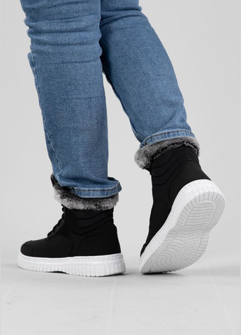 Дутики жіночі з хутром на шнурівку чорні (ЛБ 5/2) Lika (307147735)