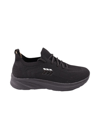 Черные кроссовки мужские черные текстиль Restime 265-24LK