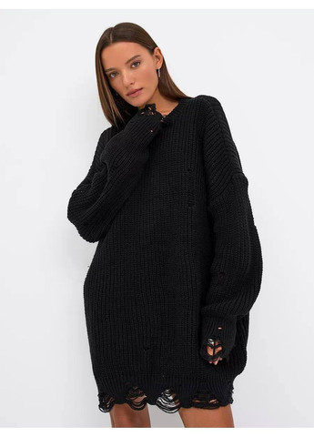 Черное вязаный свитер турция Osoblyva