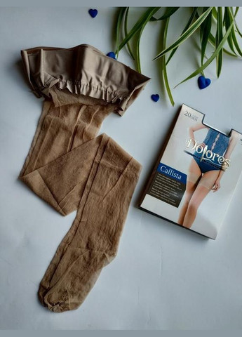 Панчохи з гладкою короною бежеві р. callista Dolores (324833319)