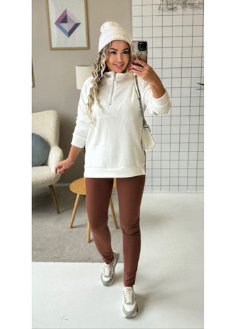 Молочний демісезонний утеплений гольф з ангора рубчик | замір в описі DK/DL Мода без кордонів