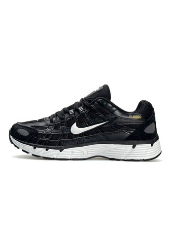 Черные демисезонные кроссовки мужские nike No Brand P-6000 S Reflective Black White
