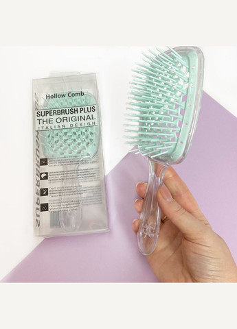 Гребінець для волосся Superbrush Plus Hollow Comb, рожевий No Brand (343051642)