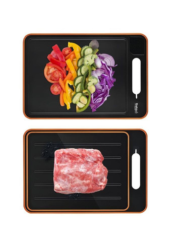 Универсальная разделочная доска со встроенной точилкой для ножа, теркой для чеснока и пластиной для разморозки продуктов Satori (322283958)